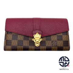 LOUIS VUITTON ルイヴィトン ダミエ ボルドー ポルトフォイユ・クランプトン N64448 長財布 フラップタイプ サイフ ブランド