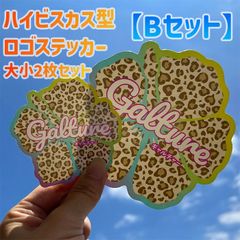 【Bセット】【大小-2枚セット】ハイビスカス型ロゴステッカー🌺Galture公式グッズ