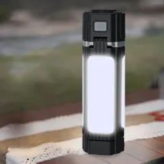 LED ランタン 懐中電灯 防災 ledランタン 3000mAh キャンプ ランタン USB 充電式 多機能 小型 提灯 吊り下げ 作業灯 COB ライト コードレス 超高輝度 折り畳み式 Type-C ライト アウトドア 登山 夜釣り 停電 緊急 非常用