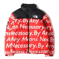 Supreme シュプリーム ジャケット サイズ:L 15AW THE NORTH FACE Nuptse Down Jacketノースフェイス メッセージロゴ ヌプシ ダウンジャケット レッド アウター ブルゾン コラボ【メンズ】