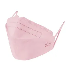 マスク 日本製 不織布 立体 カラー サージカルマスク 小さめサイズ J95 J-95s 正規品 JIS規格適合 個別包装 30枚入 ピンク