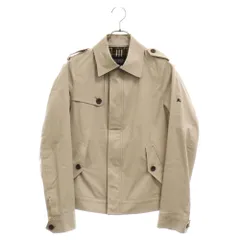 BURBERRY BLACK LABEL (バーバリー ブラックレーベル) 裏チェック柄 ジップアップ コットン 長袖ジャケット ベージュ BMP37-608-42のサムネイル