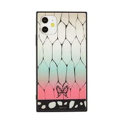 バンダイ 鬼滅の刃 iPhone 11/XR(6.1インチ)対応スクエアガラスケース 胡蝶 (胡蝶 しのぶ(こちょ iPhone 11/)