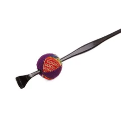 髪飾り 成人式 振袖 前撮り 袴 花 浴衣 夏祭り 花火大会 紫 玉かんざし 一本差し ちりめん かんざし 和柄 簪 レトロ 和風 おし No.9-4522