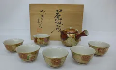 【未使用品】九谷焼　茶器　急須1　湯呑5　湯冷まし1　７点セット
