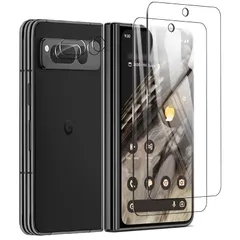 【2+2枚セット】 Google Pixel Fold フィルム + グーグル Pixel Foldカメラフィルム 旭硝子素材採用 強化ガラス フィルム 硬度9H グーグルピクセル Fold 保護フィルム 耐衝撃 撥油性 超耐久 耐指紋 飛散防止処理 Pi 1
