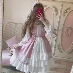 シンプルロリータワンピース❤️お出かけ、女子会コーデがこれ一枚で完成！ シンプルロリータワンピース??お出かけ、女子会コーデがこれ一枚