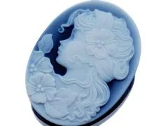 大判 カメオ シェル 作家 サイン coto ルース 大きめ