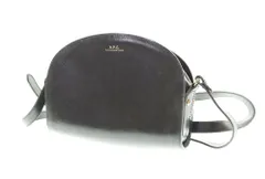 アー・ペー・セー A.P.C. ハーフムーン ショルダーバッグ レザー  バッグ レディースバッグ ショルダーバッグ・メッセンジャーバッグ ブラック 103B-104