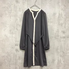 FABIA ファビア　ひざ丈長袖ワンピース　グレー　レディース　Sサイズのサムネイル