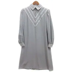 jun ashida ツイードワンピース ライトブルー サイズ9*FD462 jun ashida ツイードワンピース ライトブルー サイズ9*FD462