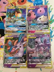 ポケモンカード　GXタッグチームRR まとめ売り　ミュウツー＆ミュウ　エーフィ＆デオキシス　トゲピー＆ピィ＆ププリン　レックウザ