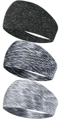 【特価】ヘッドバンド 汗止め ヘアバンド スポーツターバン メンズ 伸縮性 通気性 薄型 軽量 吸汗速乾 抗菌防臭 洗顔用 髪留めらかい ランニング・ダンス・ヨガ・ジョギング・自転車 男女兼用 3本セット