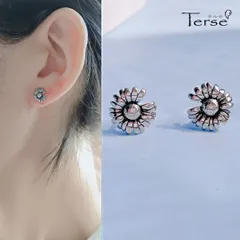 延命菊 長命菊 デイジーピアス ヒナギク 花モチーフ 長寿 健康 誕生日プレゼント 母の日 ギフト レディース 可愛い オフィス 通勤 普段使い 春コーデ 秋コーデ おしゃれ シンプル 上品 送料無料 即購入OK 最短当日〜翌日発送