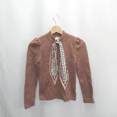 ◇ ⊂　◎ ROYAL PARTY ロイヤルパーティー ハイネック 長袖 ニット セーター サイズF ブラウン レディース E  【1502180005282】