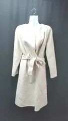 ◇ ◎ Jewel Changes ジュエルチェンジズ 起毛 厚手 シンプル オシャレ 長袖 コート サイズ38 ベージュ レディース E  【1308160039885】