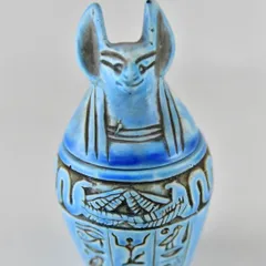 Amazon｜古代エジプトのカノプス壺のレプリカの瓶-プレミアム