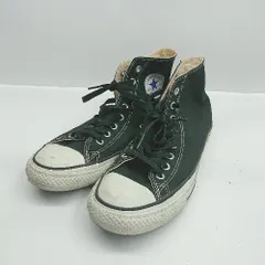 ◇ Θ CONVERSE コンバース ワンポイント ハイカットスニーカー シューズ サイズ28 ブラック系 メンズ E  【1506130005384】