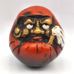 人形 ダルマ 達磨 木製 オブジェ 置物 インテリア 工芸品 美術品 A3014