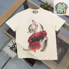 GUCCI 猫イラスト Tシャツ　110cm GUCCI 猫のイラスト Tシャツ 10サイズ グッチキッズ