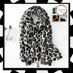 ストール ショール 大判 マフラー春秋冬レディース 大人可愛い マフラー タッセル レオパード柄 ストール おしゃれ ひざ掛け オルチャン 上品 ストールアニマル柄 ヒョウ柄 マフラー 韓国ファッション 	88CXH-052