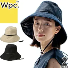 wpc w.p.c 帽子 つば広ハット レディース UVカット 遮光 大きいサイズ 涼しい ブランド おしゃれ 日除け帽子 深め 夏 アウトドア 黒 ブラック ベージュ W097-001-103