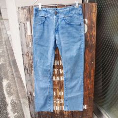 【Hollywood Ranch Market】 ハリウッドランチマーケット ハリラン 聖林公司 ワークパンツ 変形 ダブルポケット ボトムス ブルー w29 (M)