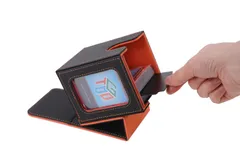 【数量限定】セパレーター トップローダー1個 ポケモンカードゲームなど全てのカードゲーム対応 遊戯王 2個付き 三重スリーブ対応 二重 (ブラック＆オレンジ 縦入れ 100枚 ローダーでデッキ内容が一目でわかる 縦長(100＋）) デッキケースLook おもち