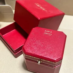 Cartier カルティエ ジュエリーケース 空箱 リング用 2個セット Cartier カルティエ リングケース 指輪 アクセサリーケース 空箱