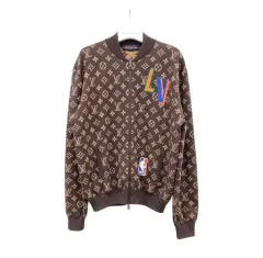 値下げ中❗️LOUIS VUITTON NBAコラボカーディガン LOUIS VUITTON ルイヴィトン ニットカーディガン メンズ ブラック NBA