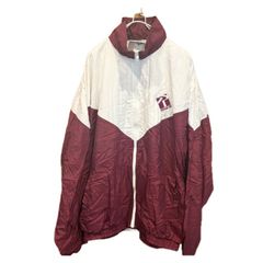 90S MADE IN USA 古着 RINGOR Classics スタンドカラー ナイロンジャケット XL バーガンディ スポーツ US古着トラックジャケット ヴィンテージ USED