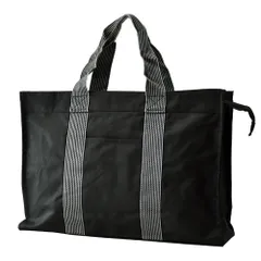 トートバッグ 《ブラック》 新品 未使用 キャンバス A4 ビジネスバッグ 通勤 通学 【B7H】 ファッション