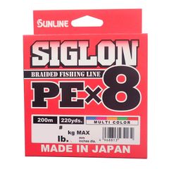 【送料無料】サンライン(SUNLINE) ライン シグロン PEx8 200m 5色 0.6号 10LB J