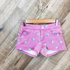 M1-01493【Kids】Sister SJ Jenni Girl(シスターエスジェイジェンニガール）ショートパンツ 女の子 （130）/ピンク 表、左側に汚れ有 全体的に色落ち有 G