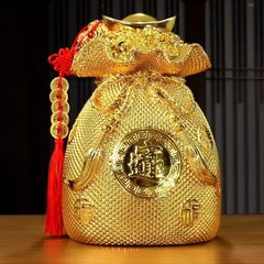 金運を呼び込む幸運の財袋マネーバッグ貯金箱装飾リビングルームテレビキャビネットワインキャビネット玄関クリエイティブギフト