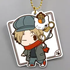 【中古】雑貨 夏目貴志＆ニャンコ先生 ラバーチャーム 探偵チャームコレクション 「一番くじ 夏目友人帳 ニャンコ先生探偵」 G賞