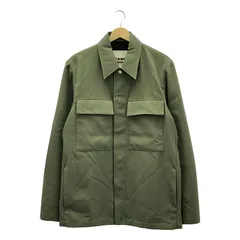 【美品】  JIL SANDER / ジルサンダー | 2022SS | ダブルポケット スナップボタン ジャケット / 総裏地 | 44 | オリーブ | メンズ