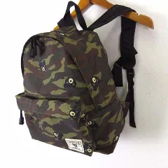 ミキハウス ダブルビー ダブルB MIKIHOUSE DOUBLE.B リュック リュックサック クマ 熊さん 迷彩 カモフラ柄 カーキ ブラウン かばん 鞄 カバン