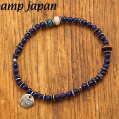 未使用品 M.Cohen エムコーエン 青色ビーズ メンズ ブレスレット