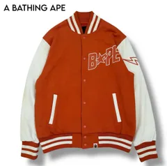 A Bathing Ape スタジャン レッド ホワイト XL A Bathing Ape スタジャン レッド ホワイト XL - メルカリ