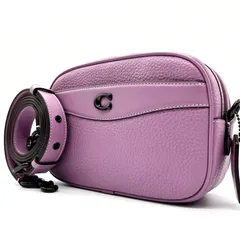 新品未使用<!-利用不可文字-!>COACH 超極美品 22AW 新作 現行 コーチ coach カメラバッグ 2way ショルダーバッグ レザー ポシェット クラッチバッグ ハードウェア C金具 斜め掛け クロスボディ ロゴチャーム お出かけ おしゃれ