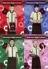 【中古】クリアファイル 全4種セット A4ココスオリジナルクリアファイル 「ココス×劇場版ハイキュー!! ゴミ捨て場の決戦 さぁやろう!最高のおもてなしを!」 第2弾 対象メニュー注文特典