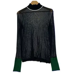 新品✨UN3D. アンスリード シアーニット 配色ライン レイヤードトップス F