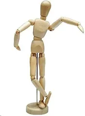 オシャレ 木製人形 ロボット 多関節 モック フィギュア デッサン 高さ