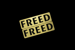 EE-906-1 FREED 金黒 アクリル2層 ステッカー ホンダ フリード GB3 GB4 GB5 GB6 GB7 GB8 GP3 GT 前期 後期 モデリスタ 2枚1セット