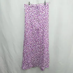 ◇ Θ BEAUTY & YOUTH ビューティアンドユース 柄あり ロング丈 タイト スカート サイズM パープル系 レディース E  【1505220009462】