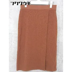 ◇ ◎ COMME CA ISM コムサイズム タグ付 膝丈 タイト スカート サイズ11 ブラウン系 レディース 【中古】 【1002802546372】
