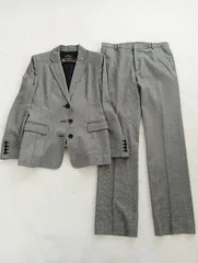 【高級生地ロロピアーナ】レキップ　ヨシエイナバ　カシミヤ混　セットスーツ　パンツスーツ　ブランドスーツ　レディーススーツ 卒業式　入学式　卒園式　入園式