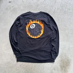 希少 old stussy トランプ　プリント　エース　ロンT 長袖　シャツ STUSSY stussyロンt ステューシー ロンT8ボール 総柄シャツ