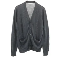 URBAN RESEARCH DOORS アーバンリサーチドアーズ シルクブレンド 長袖 Vネック ニットカーディガン 48 グレー メンズ 古着
